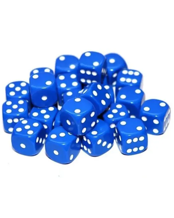 20 x 12mm D6 Dice Set - Blue