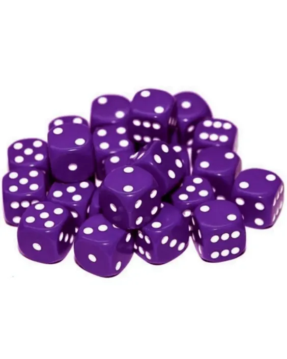 20 x 12mm D6 Dice Set - Purple