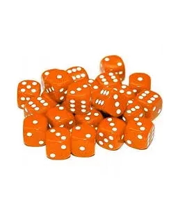 20 x 12mm D6 Dice Set - Orange