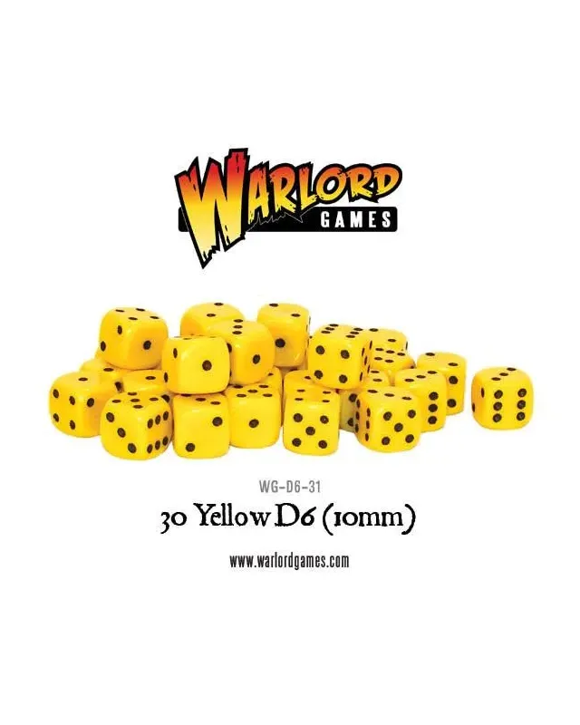 Warlord Games Yellow D6