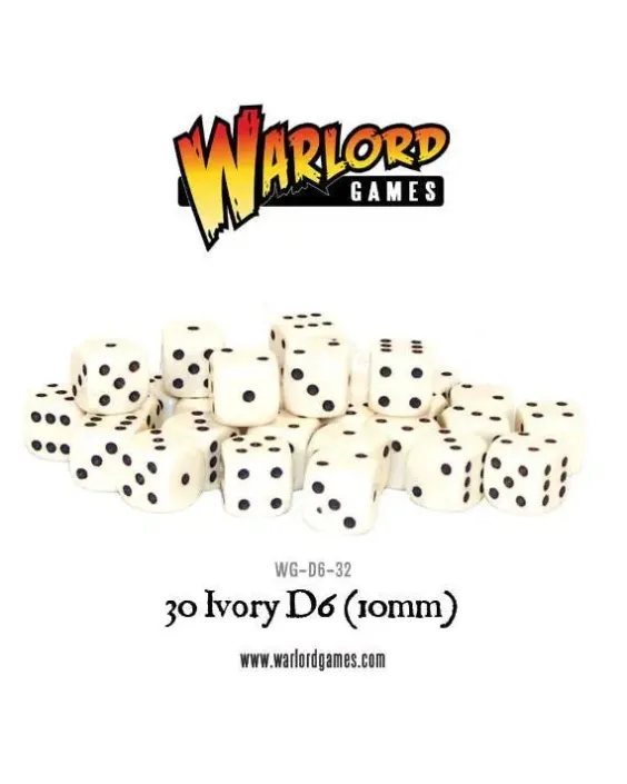 Warlord Games Ivory D6