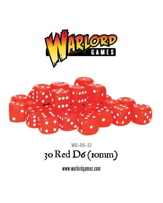 Warlord Games Red D6