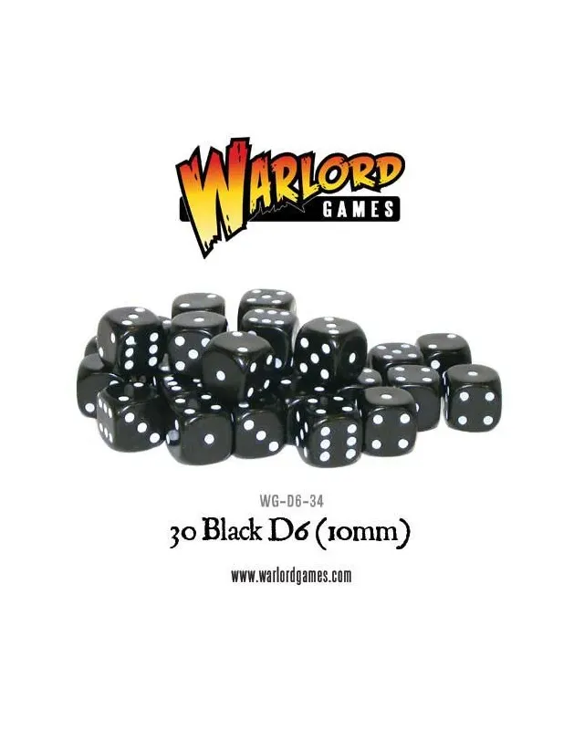 Warlord Games Black D6