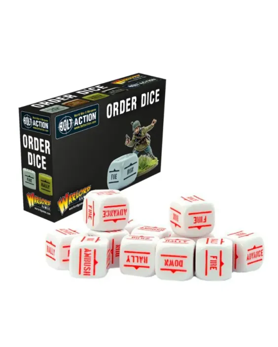 Warlord Order Dice - White