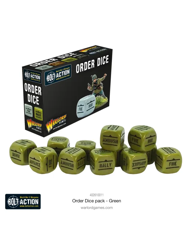 Warlord Order Dice - Green