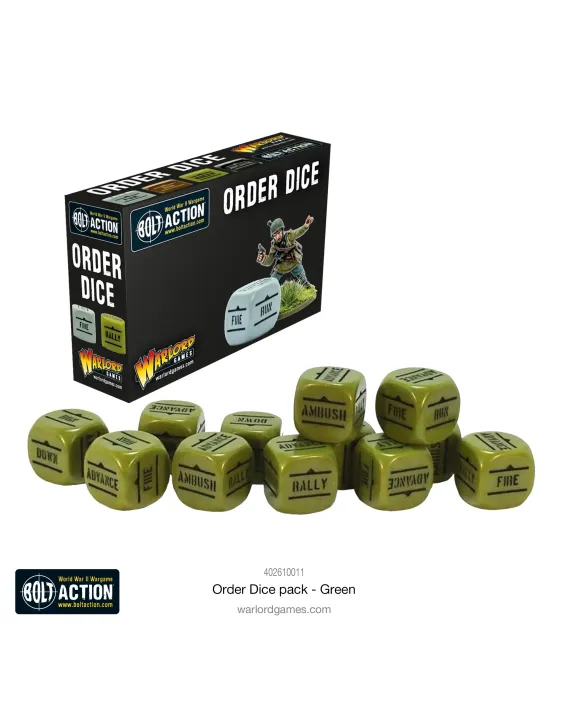 Warlord Order Dice - Green