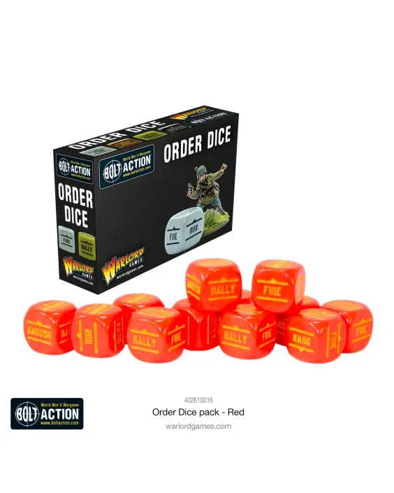 Warlord Order Dice - Red