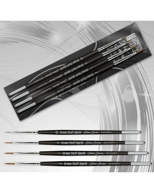 Green Stuff World: Silver Series S Brush Set Green Stuff World: Silver Series S Brush Set