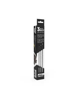Tabletop Syntethic Brushes Set (3 Brushes)
