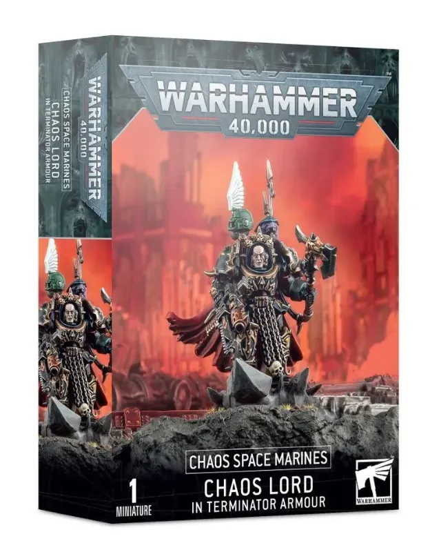 Chaos Space Marines: Chaos Lord in Terminator Armour Chaos Space Marines: Chaos Lord in Terminator Armour