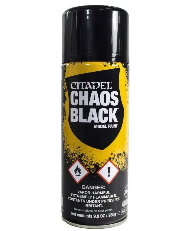 Chaos Black Citadel Paints - Spray - 400ml