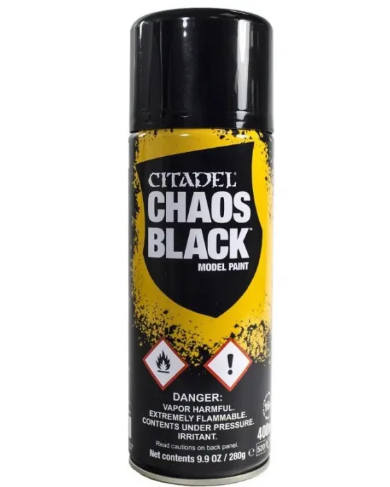 Chaos Black Citadel Paints - Spray - 400ml