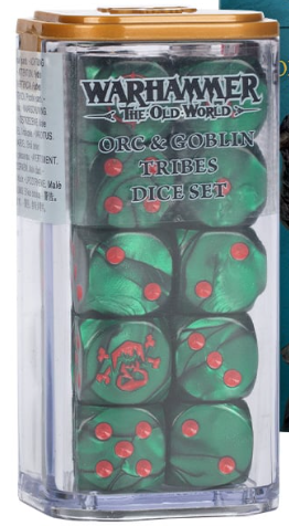 The Old World: Orc & Goblin Dice Set