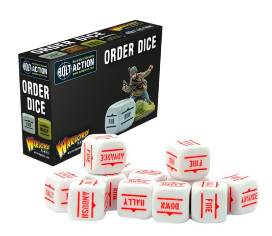 Warlord Order Dice - White