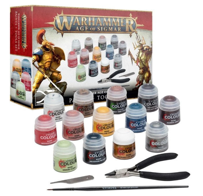 Age Of Sigmar Paints And Tools Set